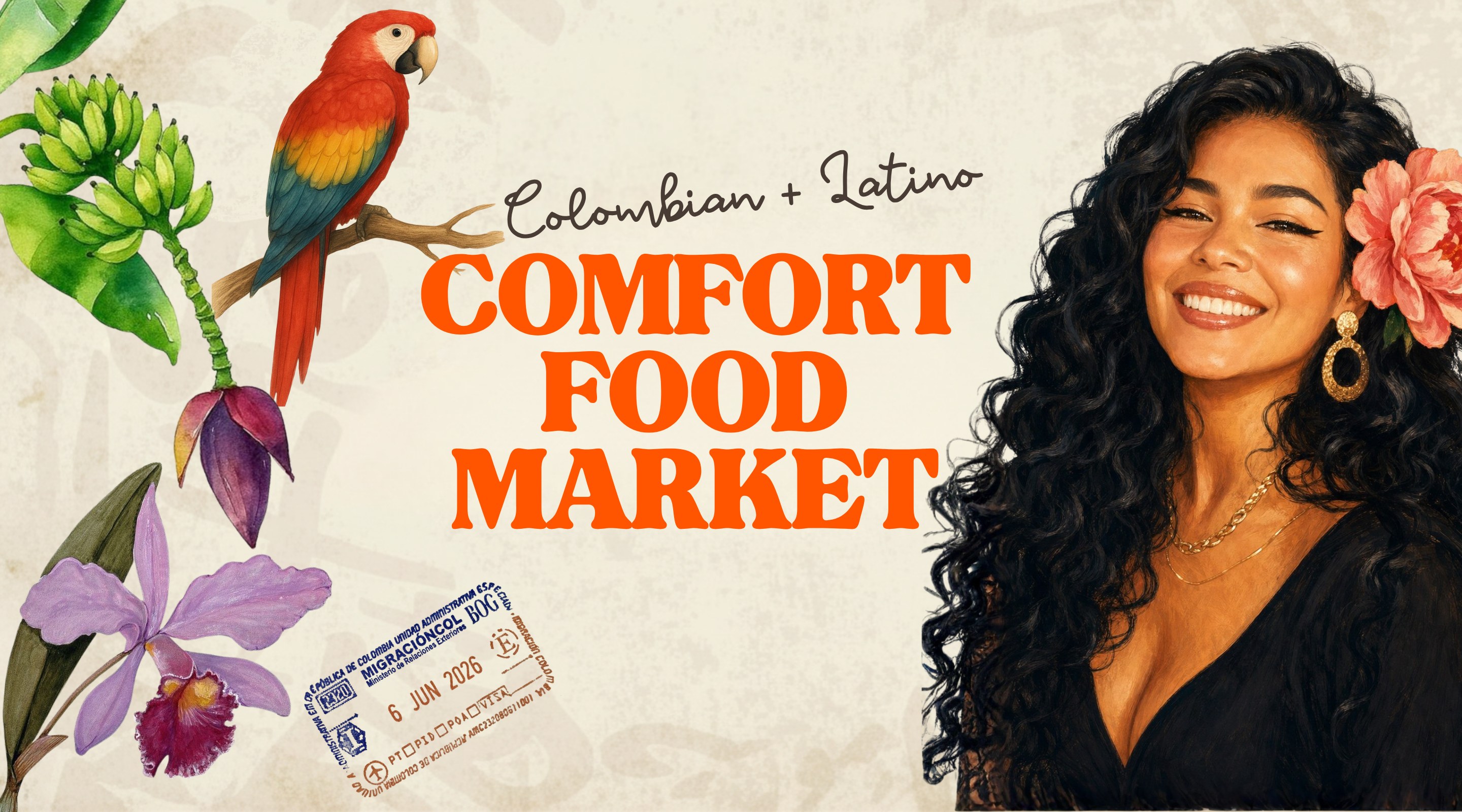 Colombian plus Latino Comfort Food Market